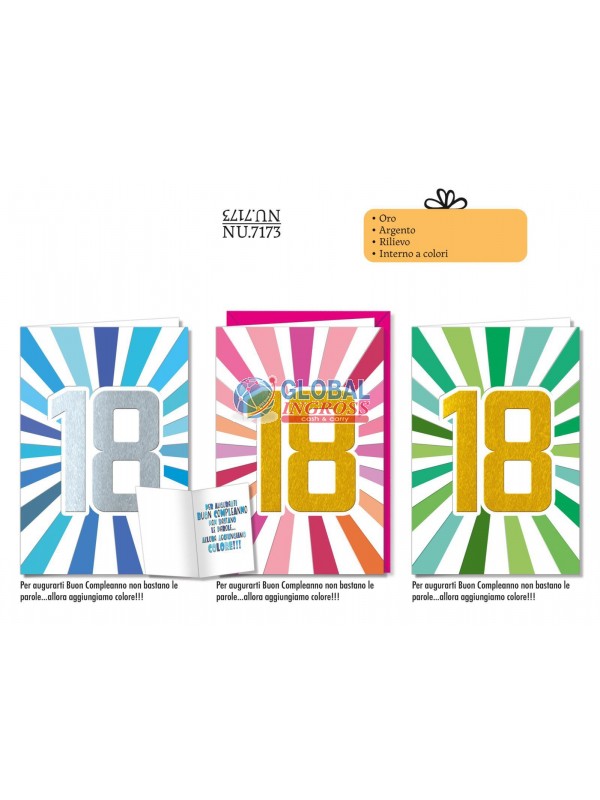 BIGLIETTO 18 ANNI STRIPES