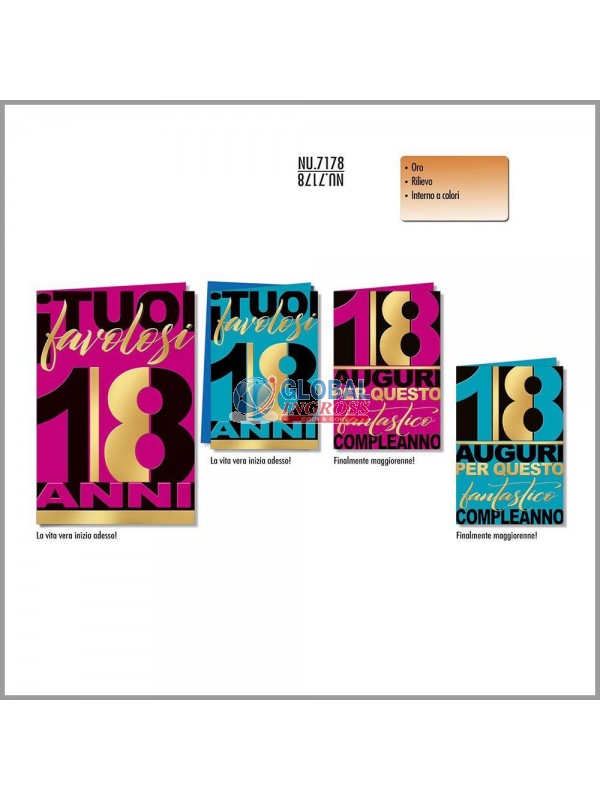 BIGLIETTO 18 ANNI BLACK& GOLD