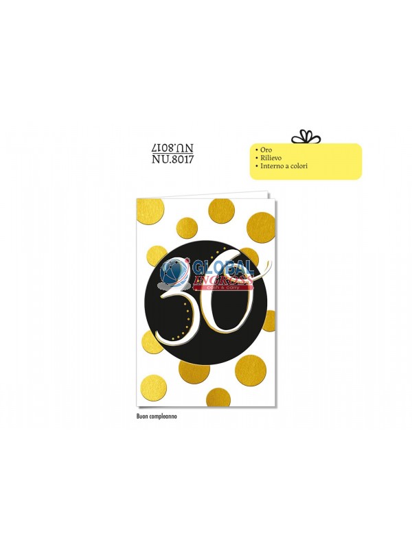 BIGLIETTO 30 ANNI NUMERO