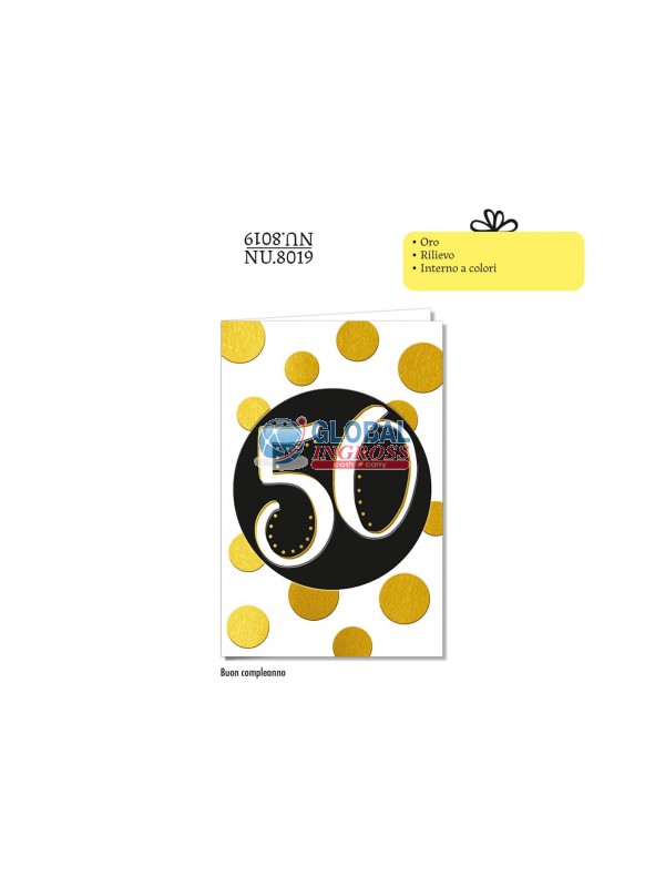 BIGLIETTO 50 ANNI NUMERO