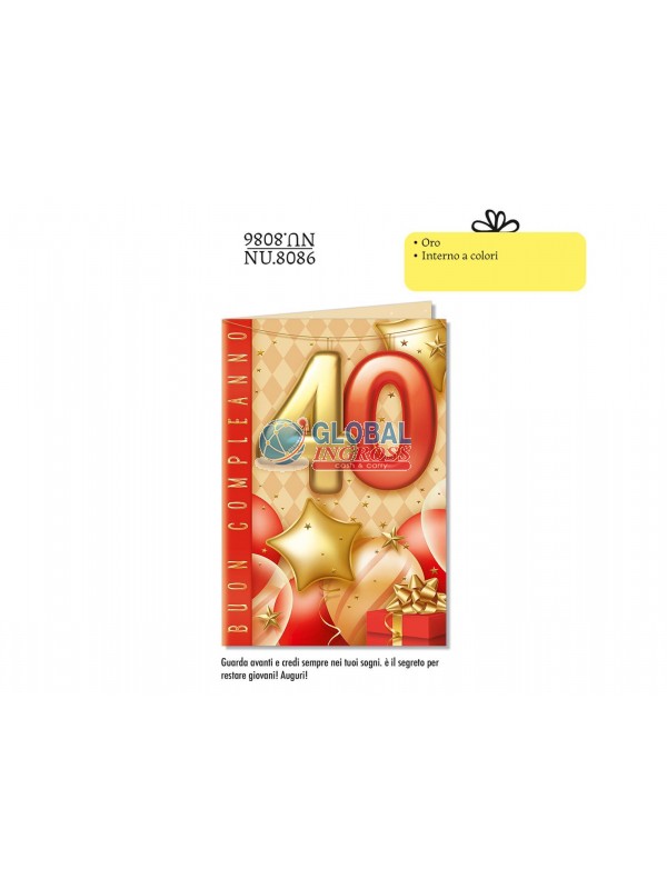BIGLIETTO 40 ANNI