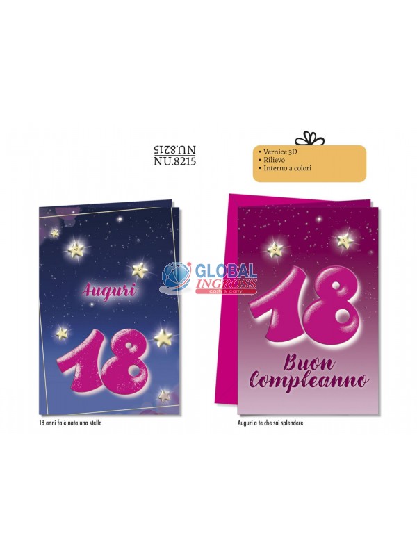 BIGLIETTO 18 ANNI GIRL