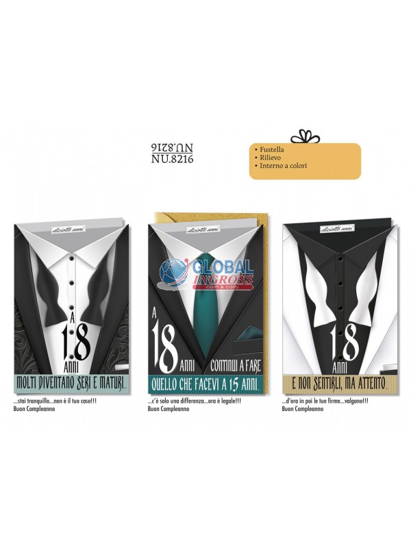 BIGLIETTO 18 ANNI SMOKING