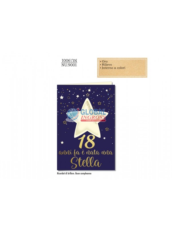 BIGLIETTO 18 ANNI STELLA