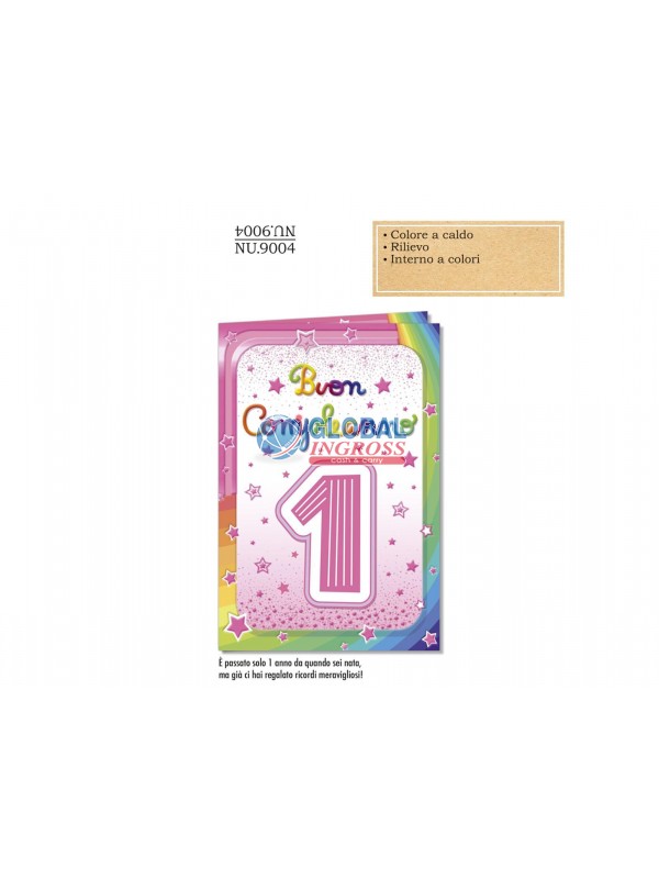 BIGLIETTO 1 ANNO LEI NUMERO