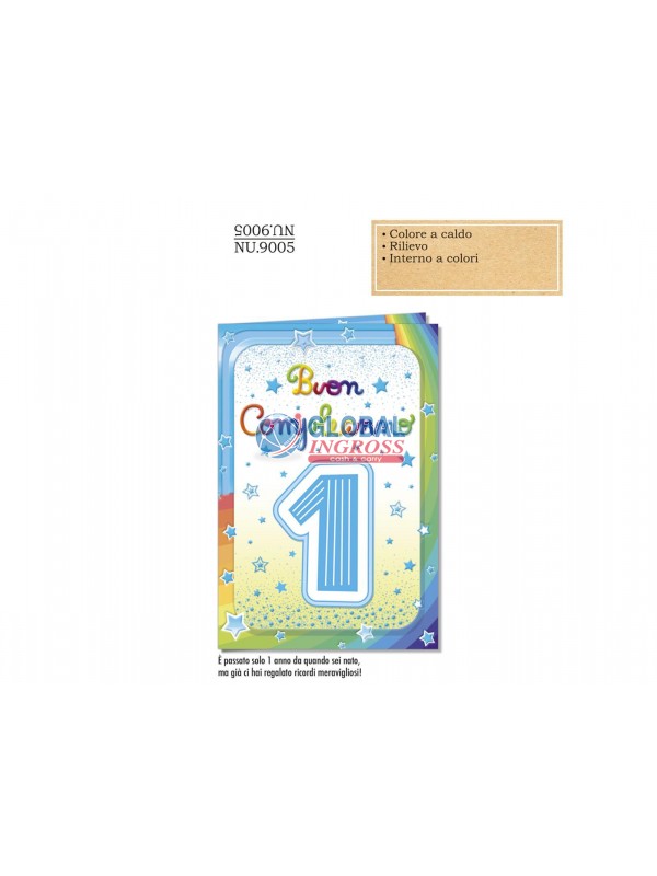 BIGLIETTO 1 ANNO LUI NUMERO