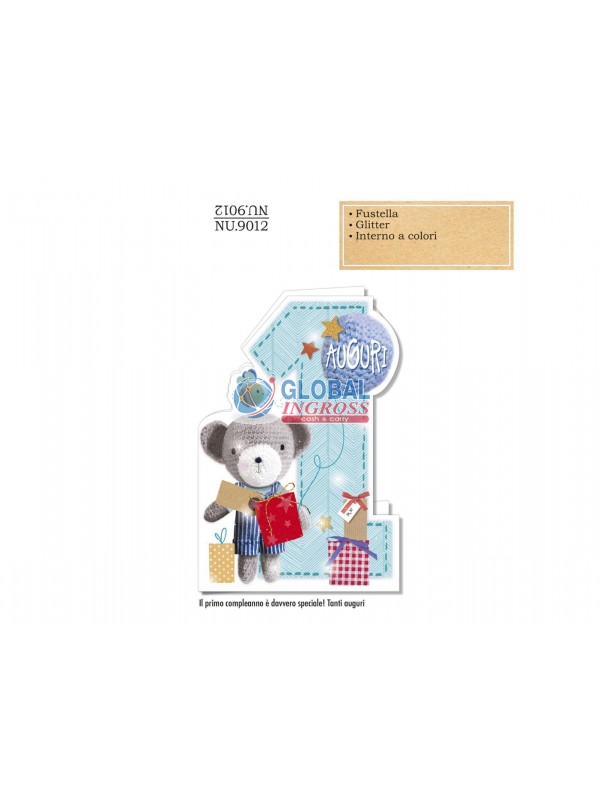 BIGLIETTO 1 ANNO BIMBO NUMERO