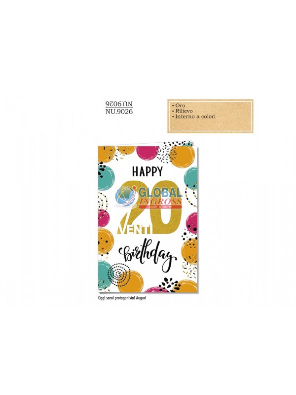 BIGLIETTO 20 ANNI NUMERO