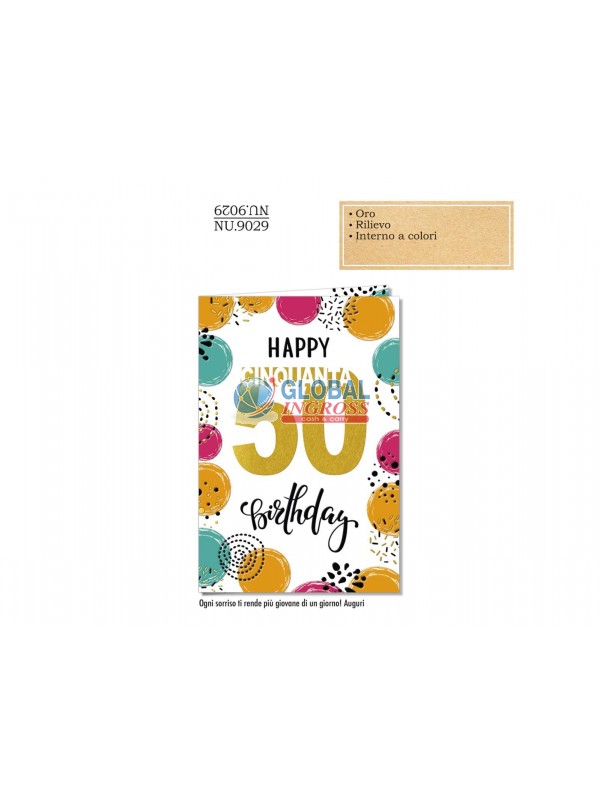 BIGLIETTO 50 ANNI NUMERO