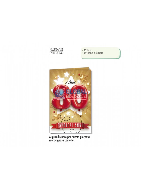 BIGLIETTO 80 ANNI
