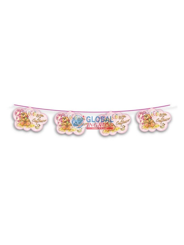 NUVOLA 1'COMPLEANNO ROSA 3,50mt