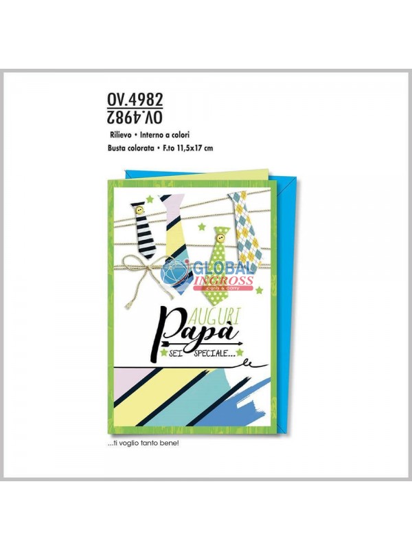 BIGLIETTO PAPA' CRAVATTE