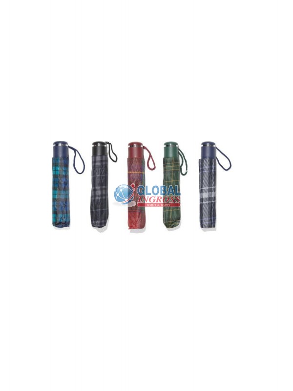 OMBRELLO S/MINI SCOZZESE fodero stoffa