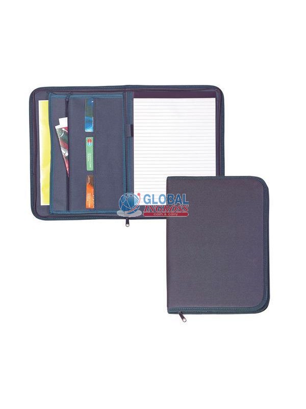 P/BLOCCO NYLON BLU C/CERNIERA