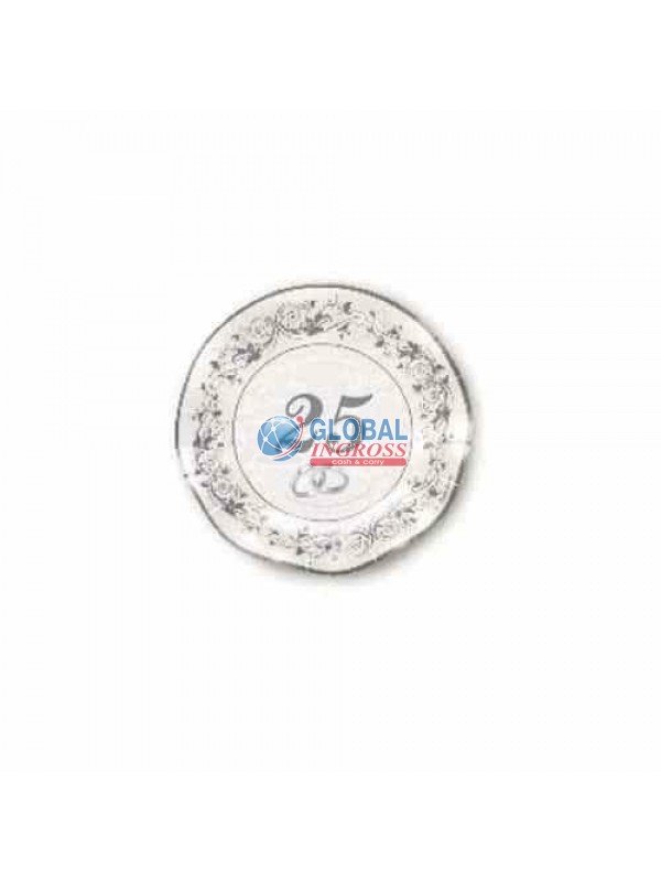 PIATTI 25' ANNIVERSARIO21cm 10pz