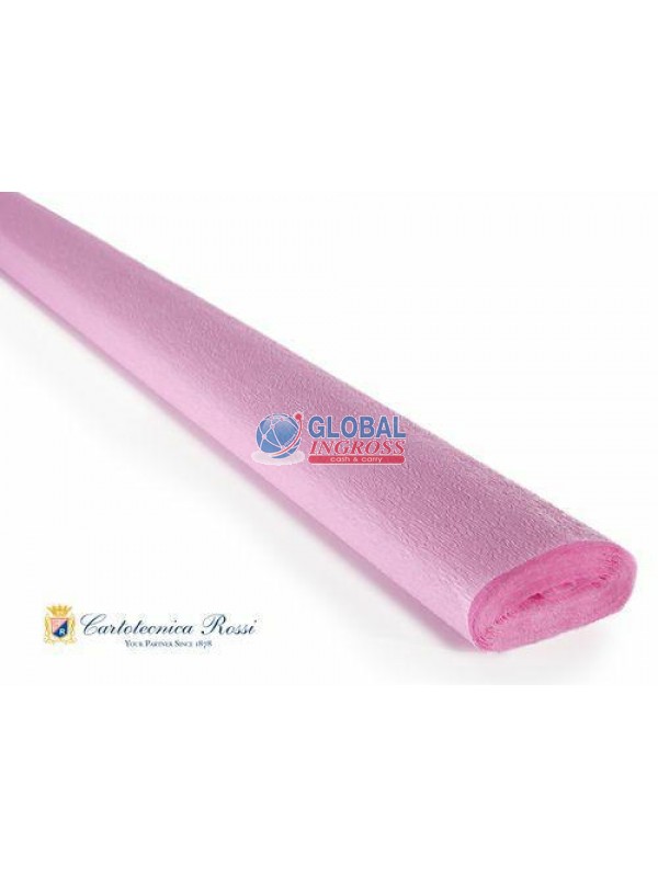 CARTA CRESPA 40gr ROSA BABY 50x250