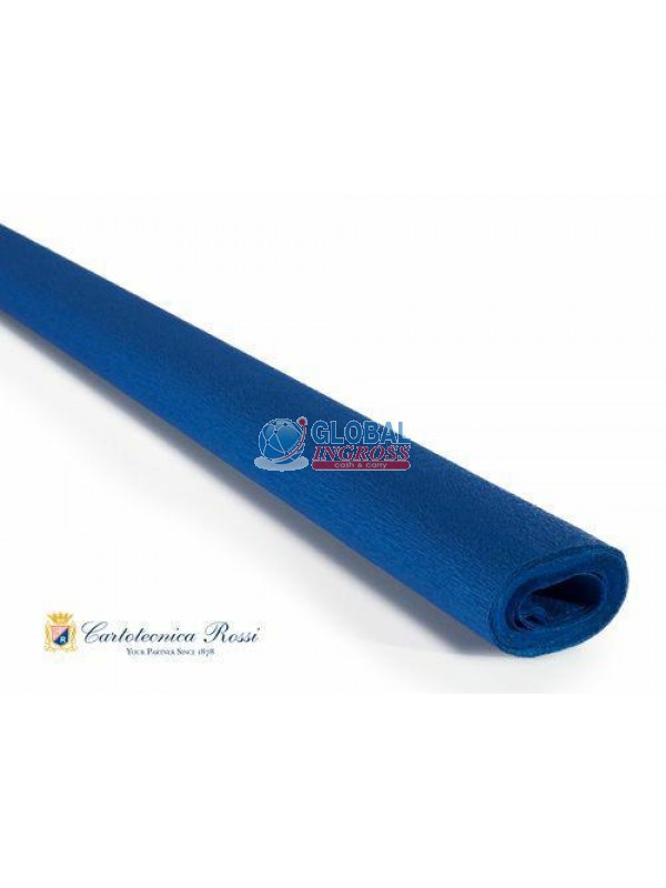 CARTA CRESPA 40gr BLU MARE 50x250