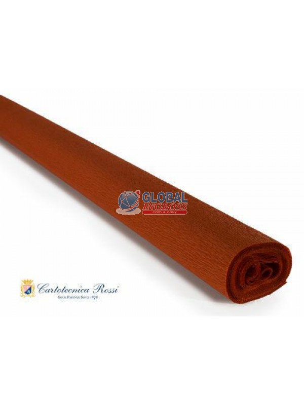 CARTA CRESPA 40gr MARRONE CHIARO 50x250