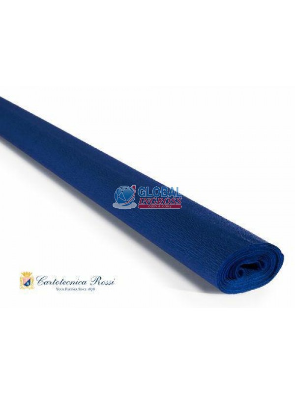 CARTA CRESPA 40gr BLU 50x250