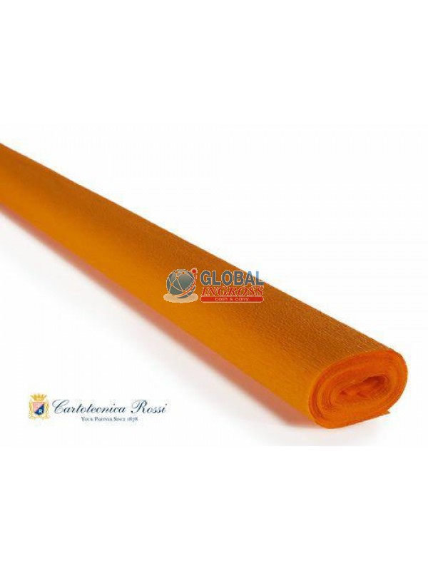 CARTA CRESPA 40gr ARANCIO CHIARO 50x250