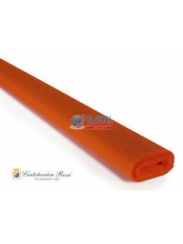 CARTA CRESPA 40gr ARANCIO 50x250