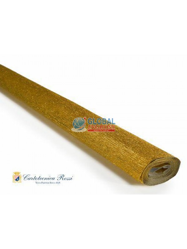 CARTA CRESPA METALLIZZATA 60gr ORO 50x150
