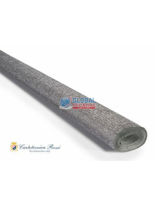 CARTA CRESPA METALLIZZATA 60gr ARGENTO 50x150