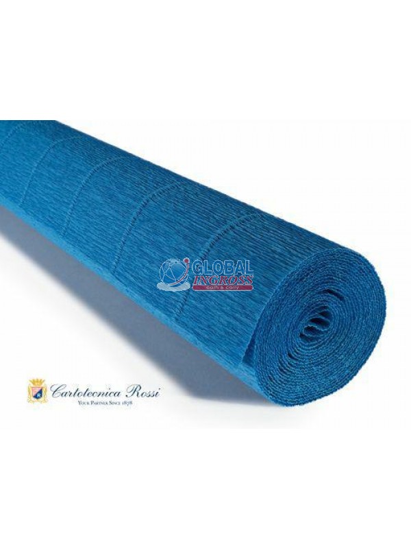 CARTA CRESPA 180gr BLU 50x250