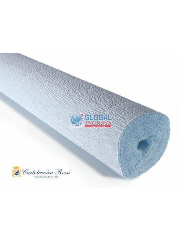 CARTA CRESPA 180gr CELESTE 50x250