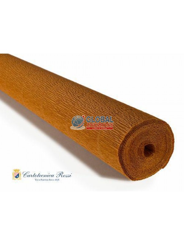 CARTA CRESPA 180gr MARRONE CHIARO 50x250
