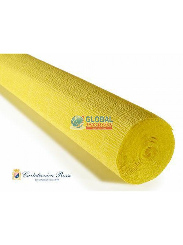 CARTA CRESPA 180gr GIALLO 50x250