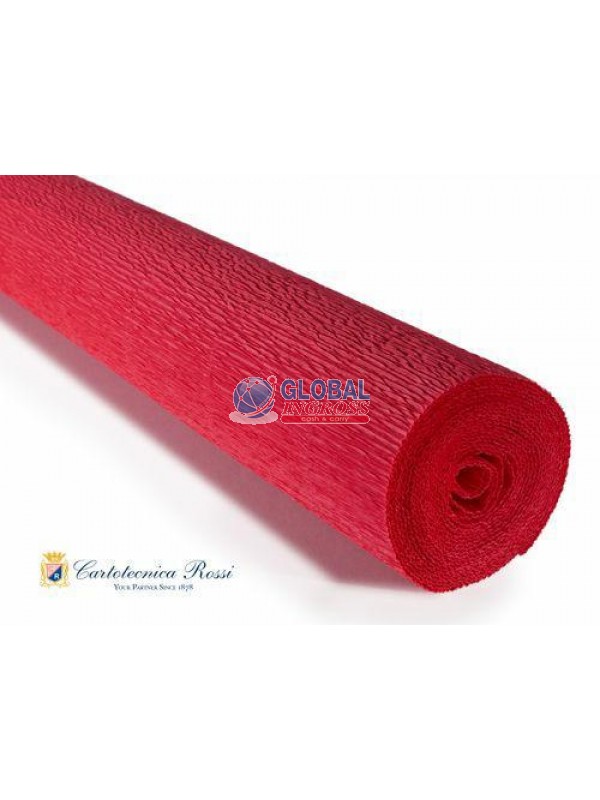 CARTA CRESPA 180gr ROSSO 580 50x250