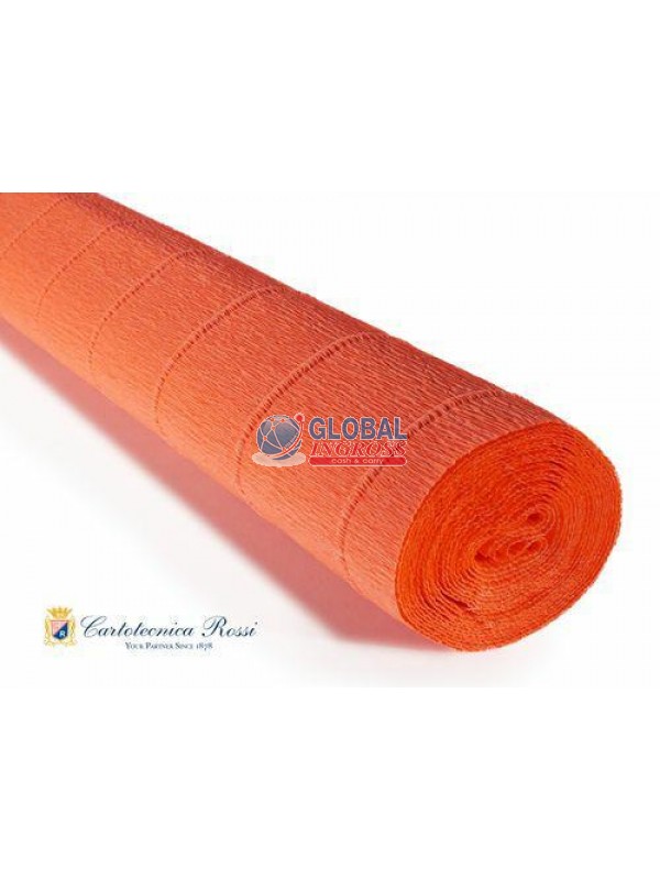 CARTA CRESPA 180gr ARANCIO 581 50x250