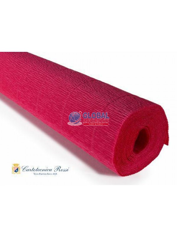CARTA CRESPA 180gr ROSSO CHIARO 50x250