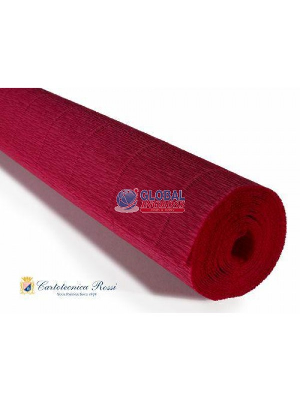 CARTA CRESPA 180gr ROSSO.50x250