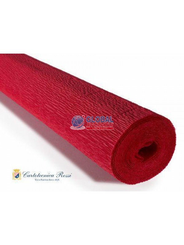 CARTA CRESPA 180gr ROSSO 50x250