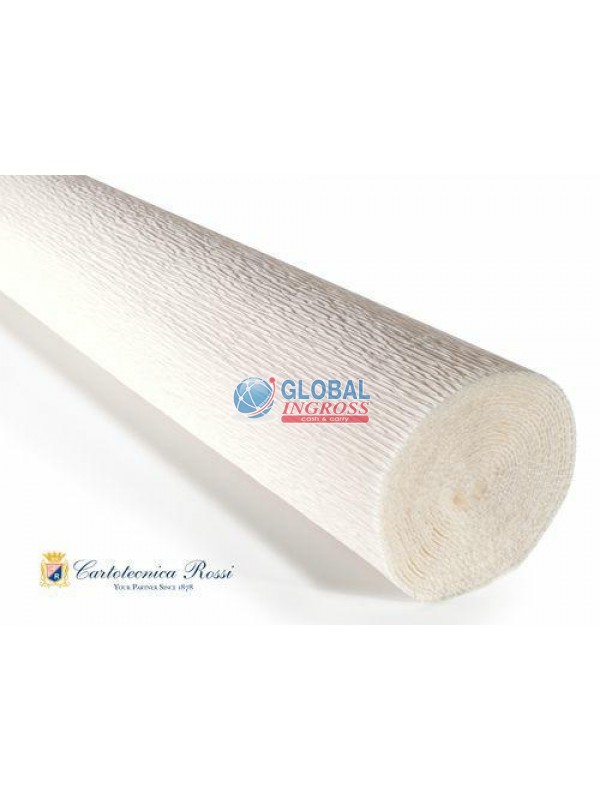 CARTA CRESPA 180gr BIANCO 50x250