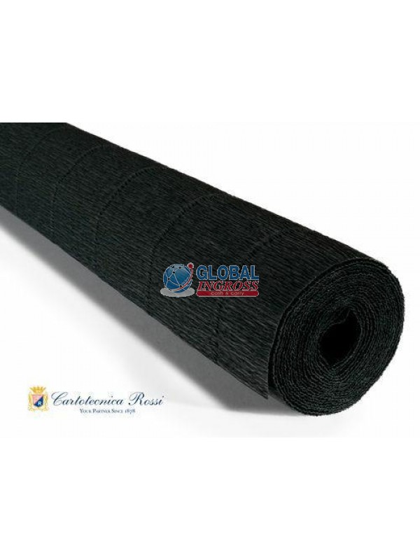 CARTA CRESPA 180gr NERO50x250