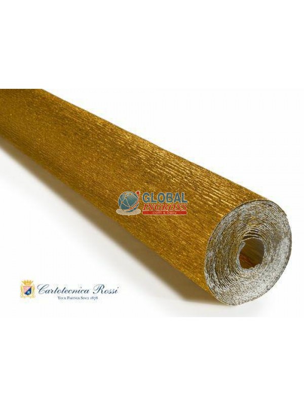 CARTA CRESPA METALLIZZATA 180gr ORO 50x250