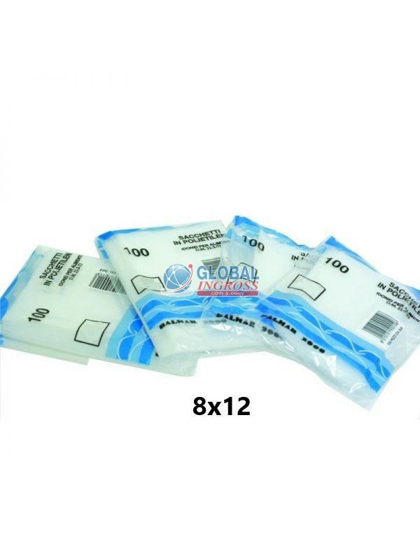 BUSTE POLIETILENE  8x12100pz