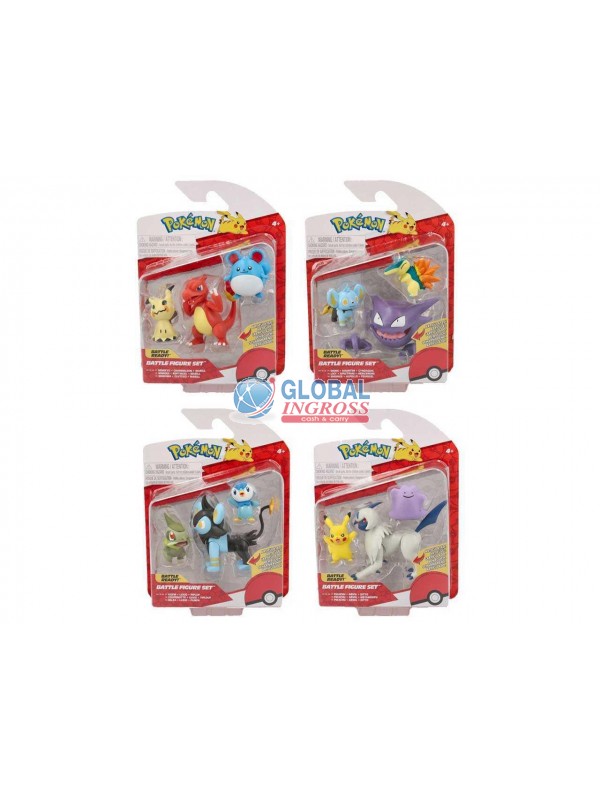 POKEMON BATTLE FIGURE 3PERSONAGGI ASS.3