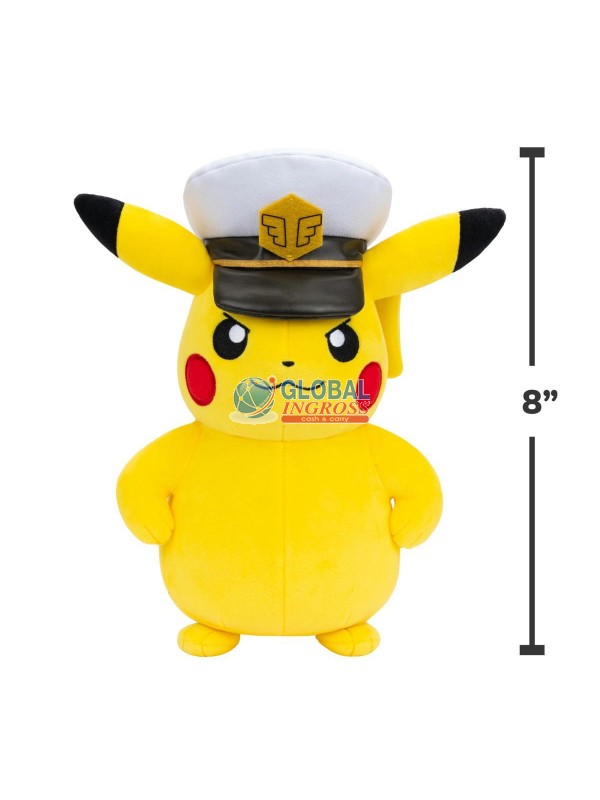 PELUCHE POKEMON 20cm CAPITAN PIKACHU