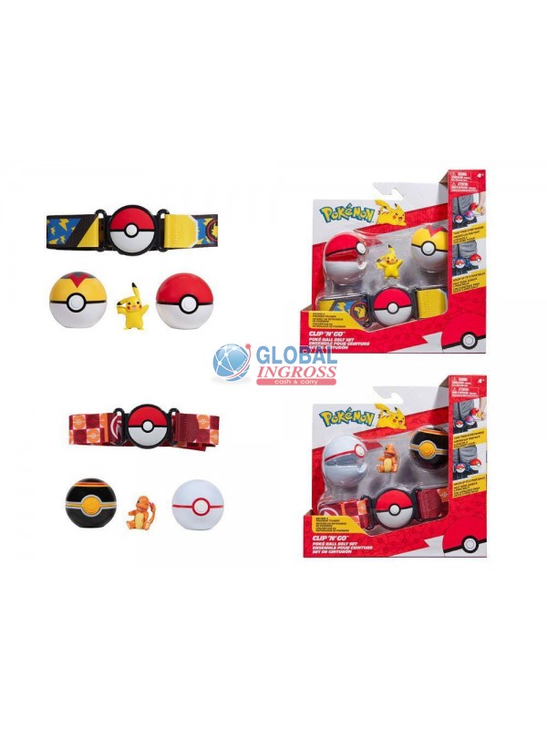 POKEMON CLIP'N GO POKE'BALL SET CINTURA ass.