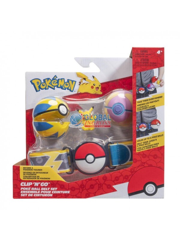 POKEMON CLIP'N GO POKE'BALL SET CINTURA PIKACHU