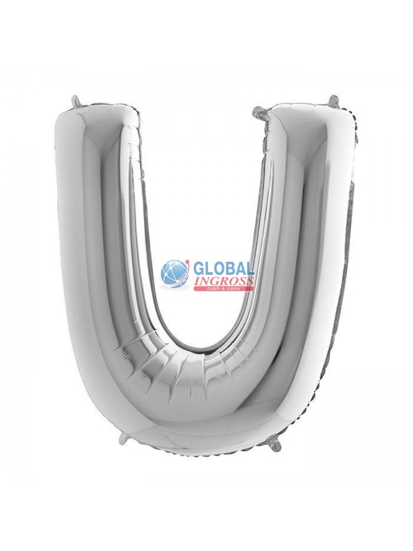 LETTERA MAXI ARGENTO U