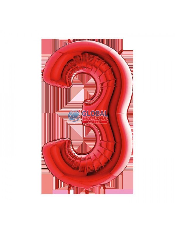 MYLAR NUMERO ROSSO 3