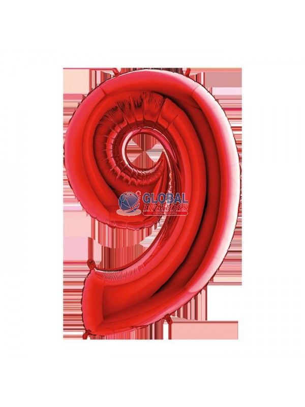 MYLAR NUMERO ROSSO 9