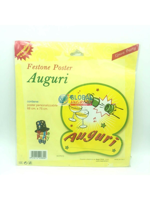 POSTER AUGURI 75x68