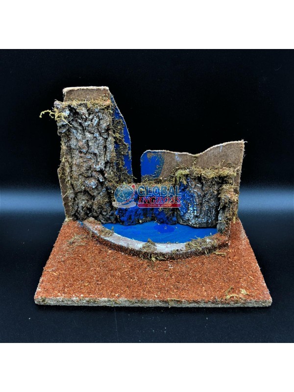 CASCATA C/BASE LEGNO