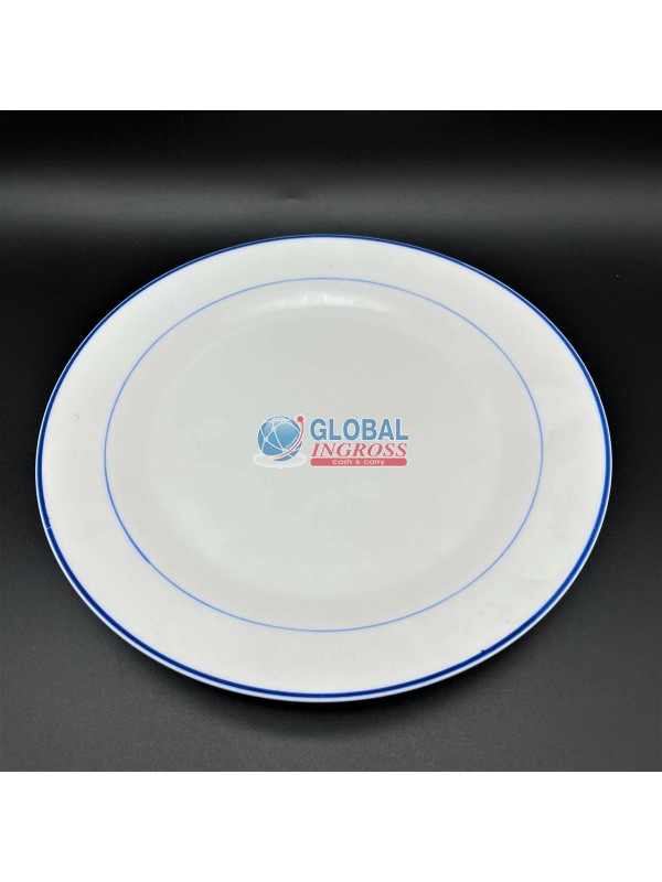 PIATTI PIANI C/RIGA BLU6pz